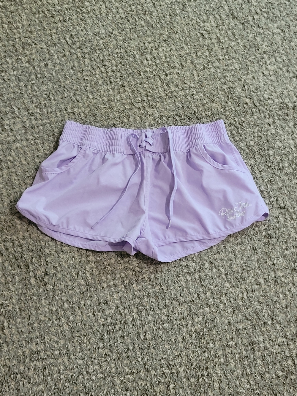 Ron Jon Lavender Lightweight Athletic Drawstring Shorts
